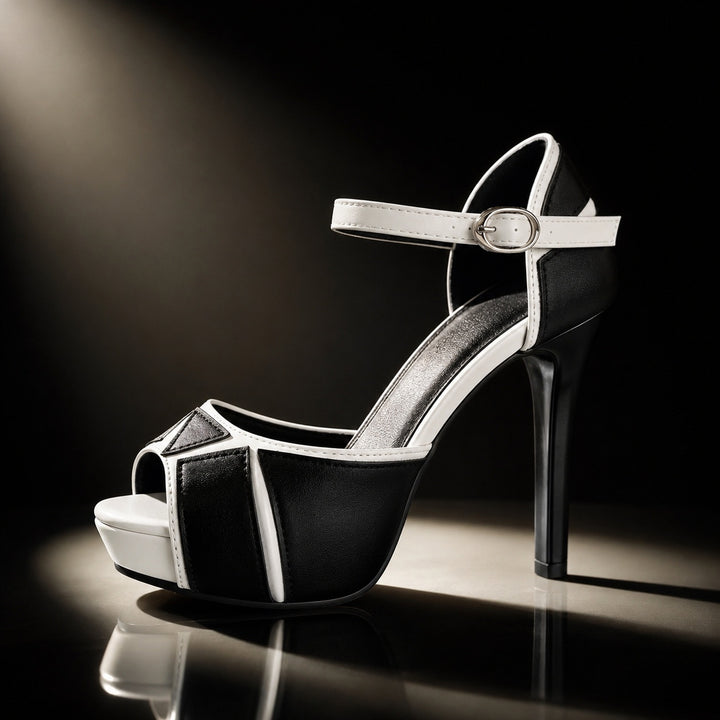 Bicolore Peep-Toe Platform Heels — ce_metastatic_07