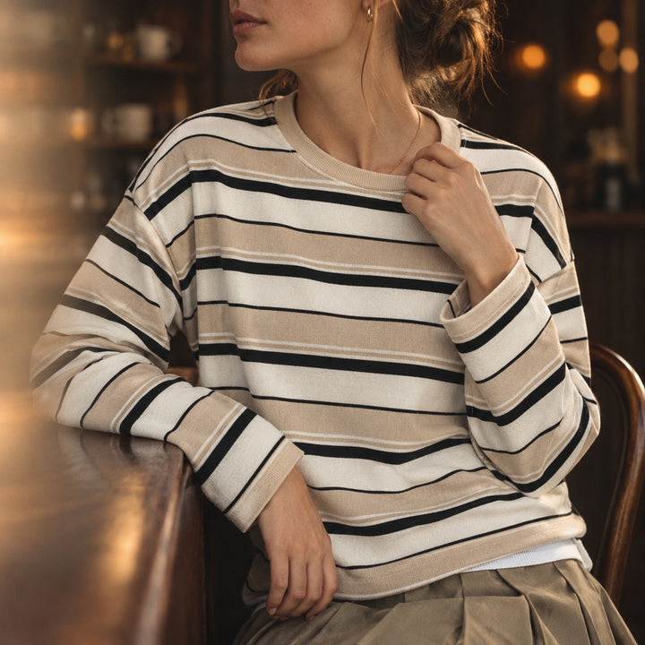 Boardwalk Striped Long-Sleeve Tee — ce_maiden_01