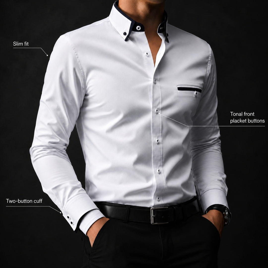 Bordino Contrast-Collar Dress Shirt — ce_metastatic_01
