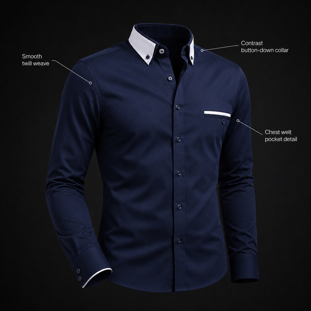 Bordino Contrast-Collar Dress Shirt — ce_metastatic_02