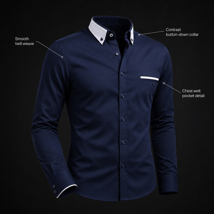 Bordino Contrast-Collar Dress Shirt — ce_metastatic_02