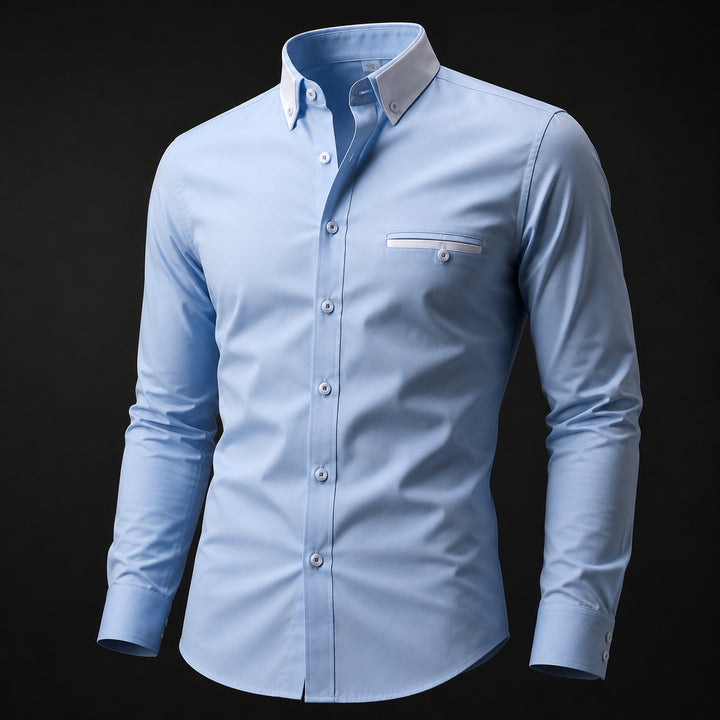Bordino Contrast-Collar Dress Shirt — ce_metastatic_03