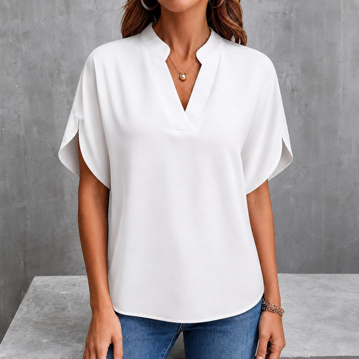 Brezza V-Neck Dolman Blouse — ce_pivot_front_01