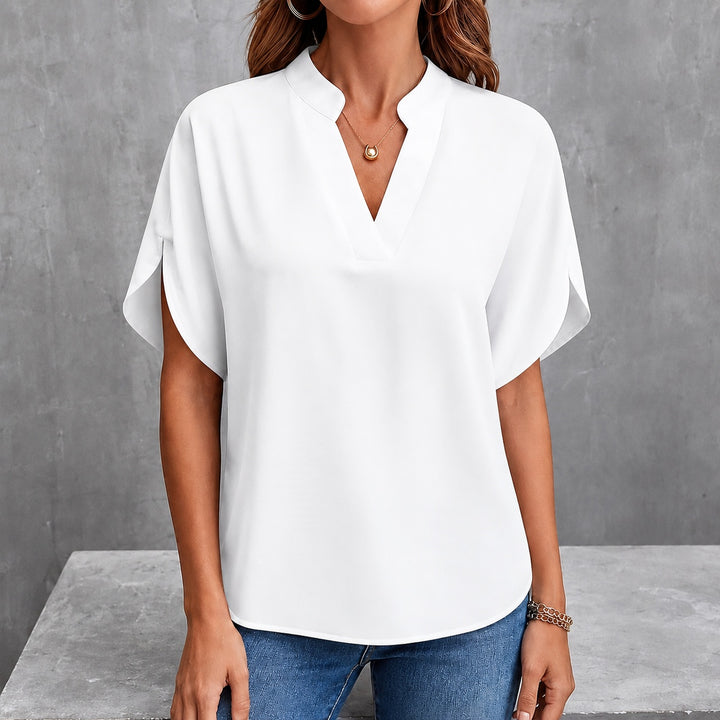 Brezza V-Neck Dolman Blouse — ce_pivot_front_03