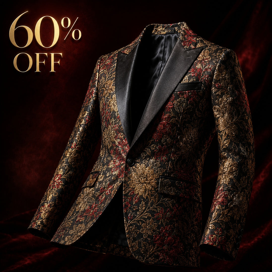 Broccato Jacquard Floral Blazer — ce_metastatic_01