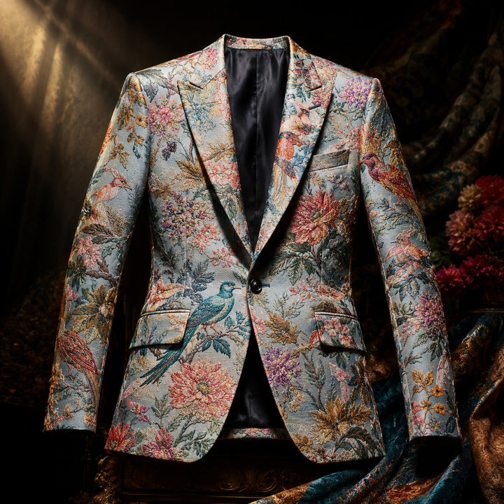 Broccato Jacquard Floral Blazer — ce_metastatic_03