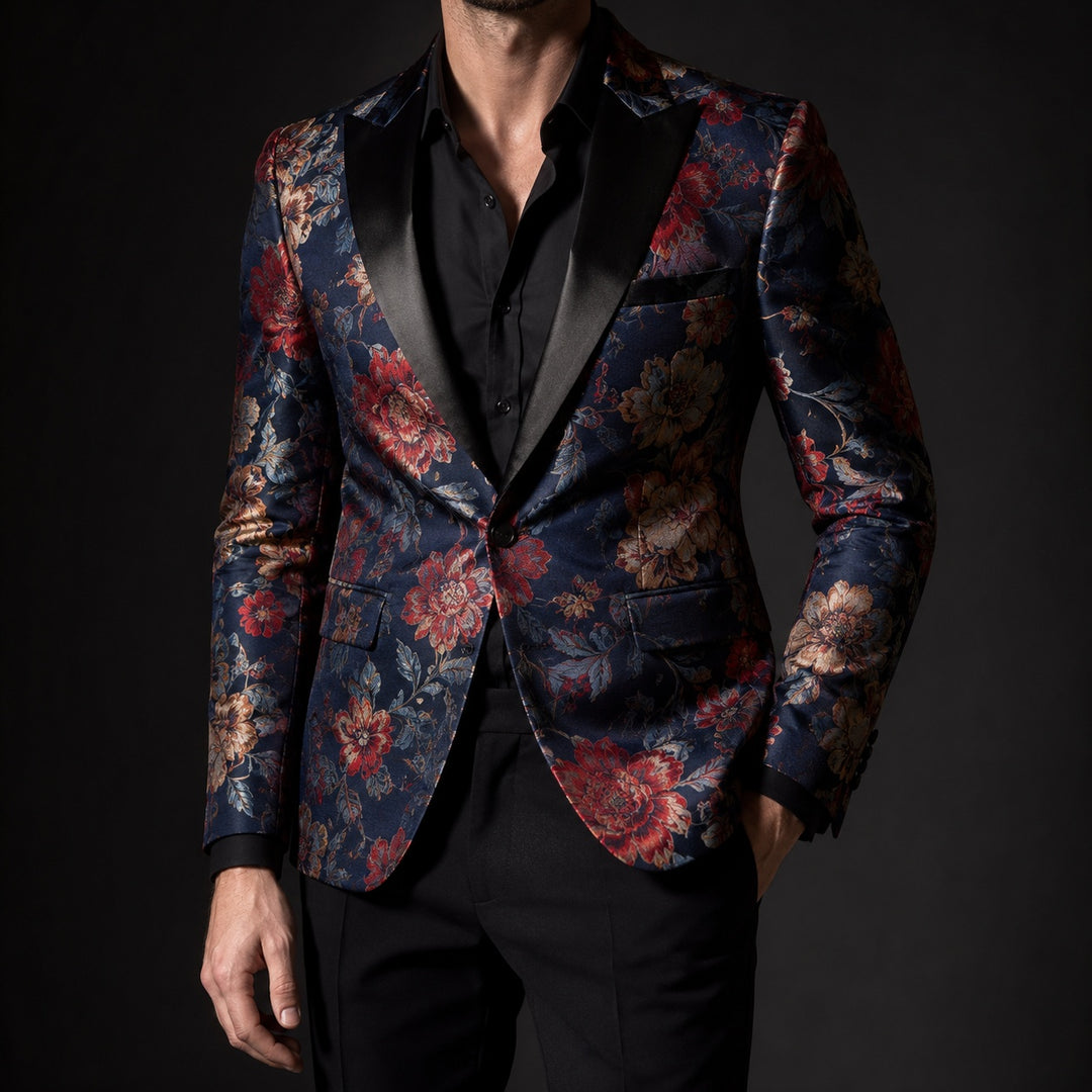 Broccato Jacquard Floral Blazer — ce_studio_01