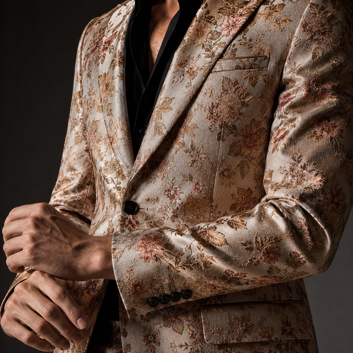 Broccato Jacquard Floral Blazer — ce_studio_01