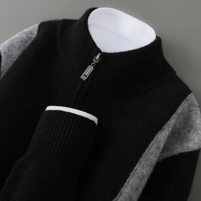 Ridgeline Colorblock Wool Cardigan