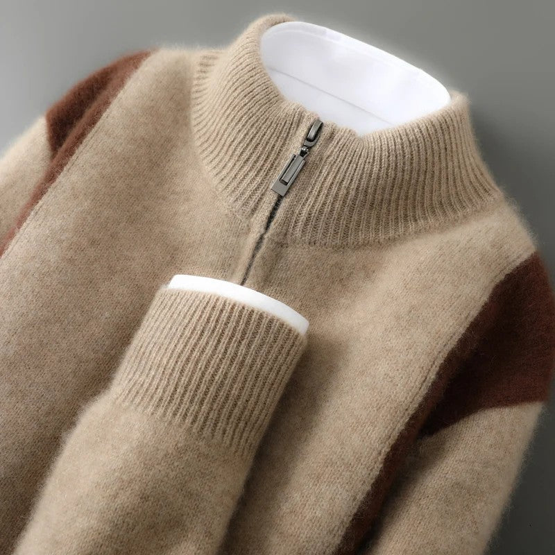 Ridgeline Colorblock Wool Cardigan