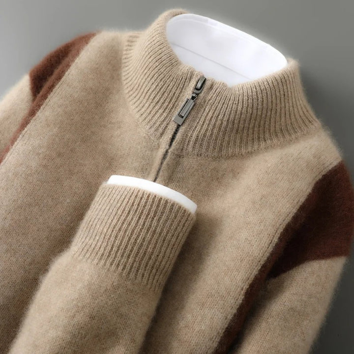 Ridgeline Colorblock Wool Cardigan