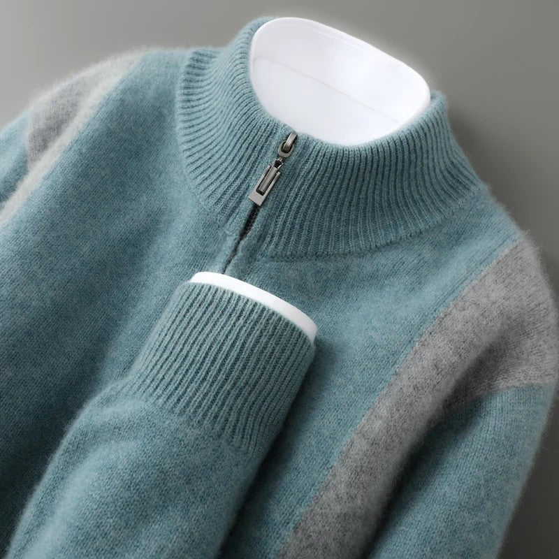 Ridgeline Colorblock Wool Cardigan