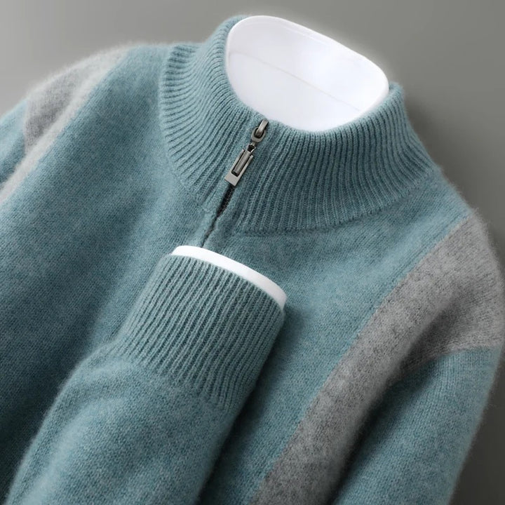 Ridgeline Colorblock Wool Cardigan