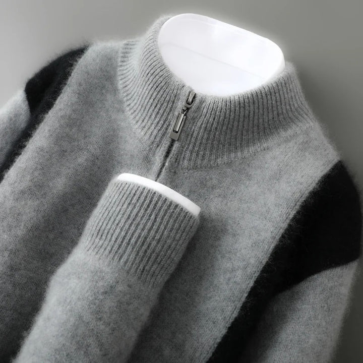 Ridgeline Colorblock Wool Cardigan