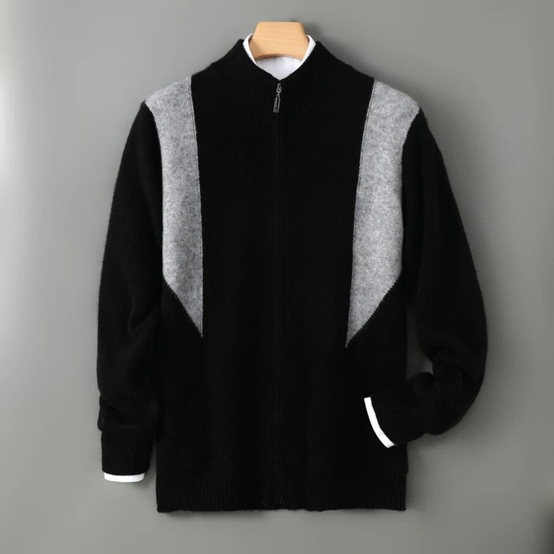 Ridgeline Colorblock Wool Cardigan
