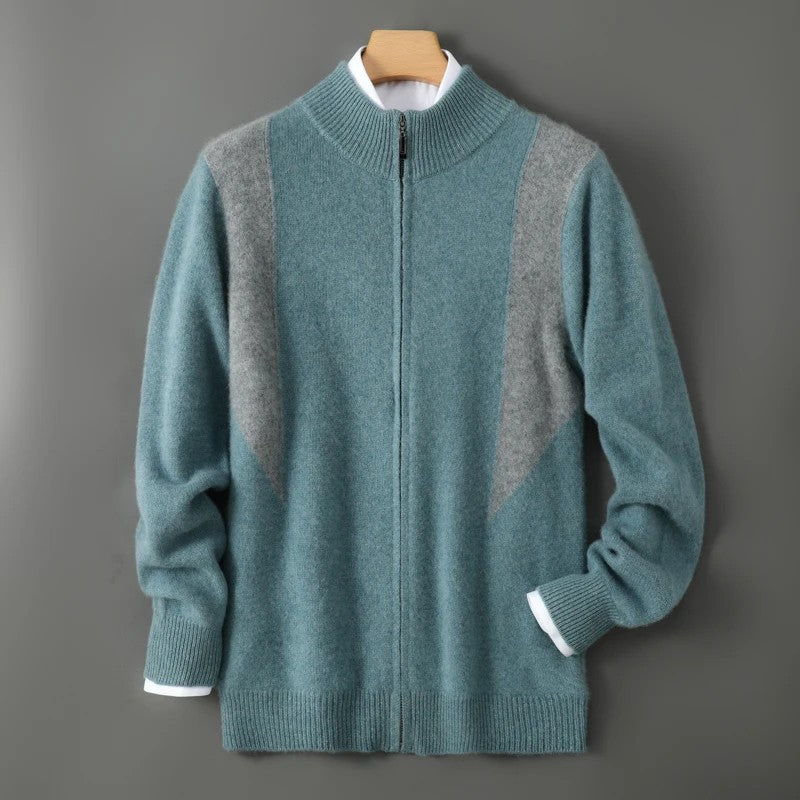 Ridgeline Colorblock Wool Cardigan