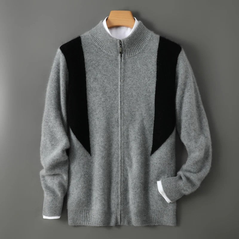 Ridgeline Colorblock Wool Cardigan