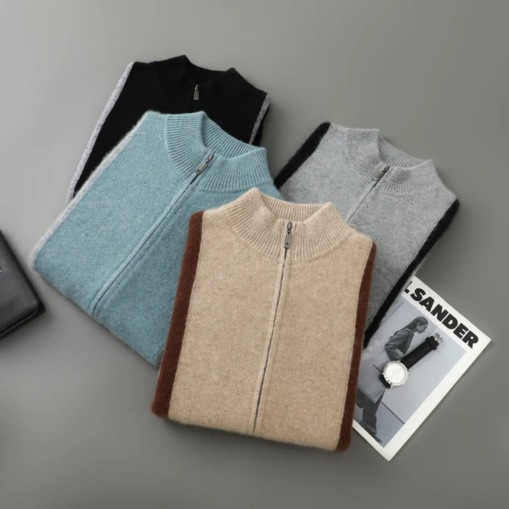 Ridgeline Colorblock Wool Cardigan