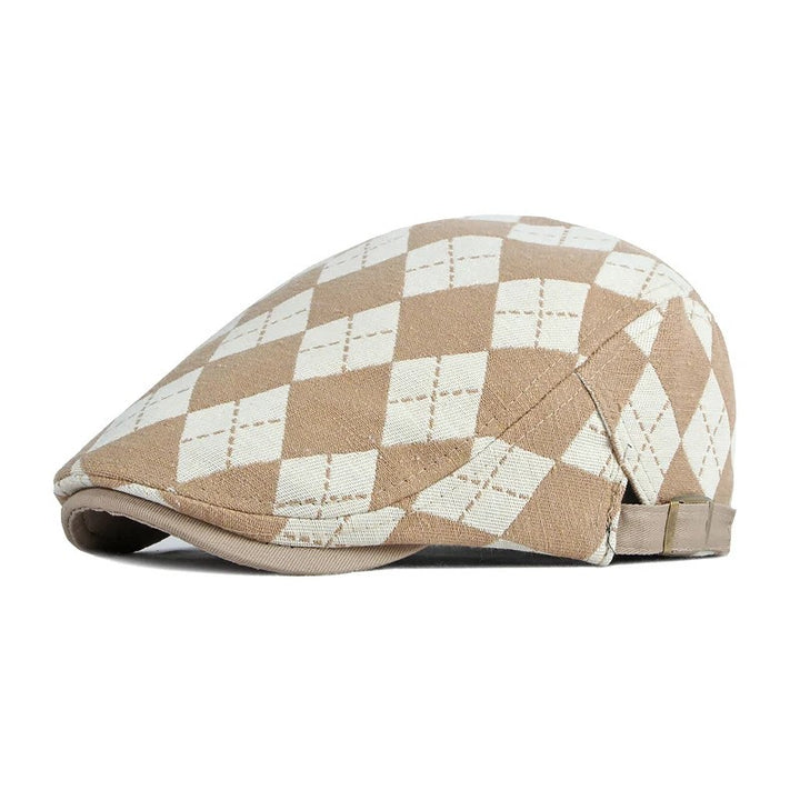 Caddie Argyle Flat Cap