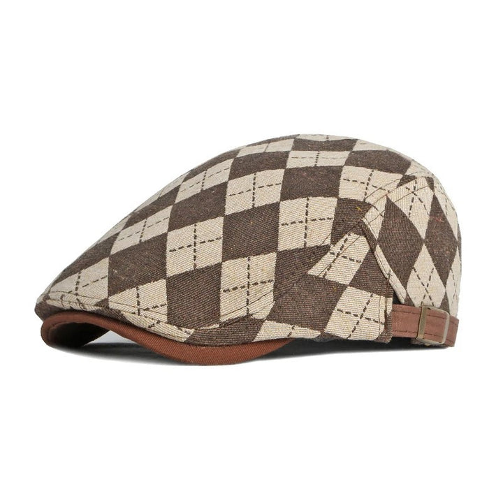 Caddie Argyle Flat Cap