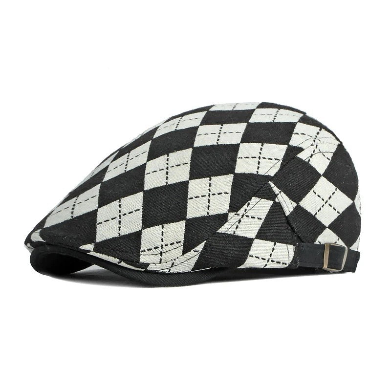 Caddie Argyle Flat Cap
