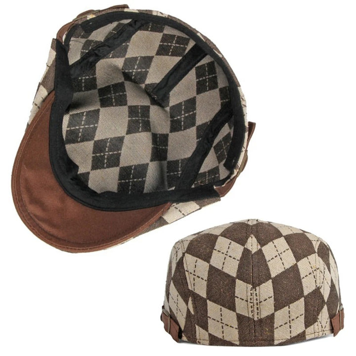 Caddie Argyle Flat Cap