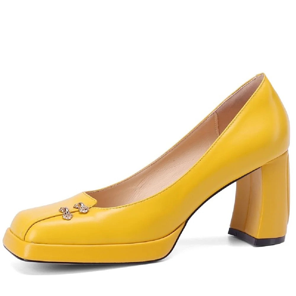 Regent Block-Heel Pumps