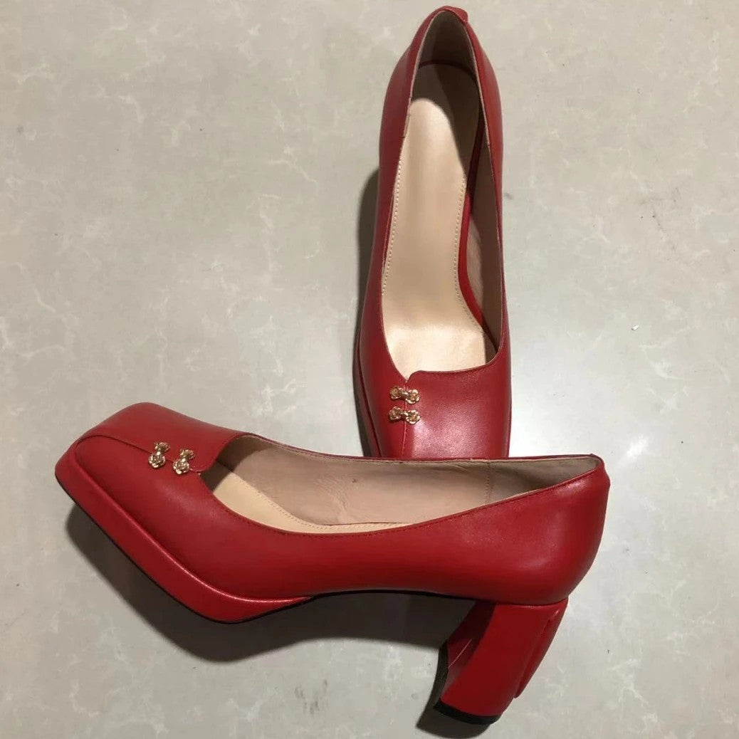 Regent Block-Heel Pumps