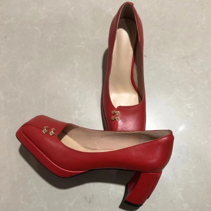 Regent Block-Heel Pumps