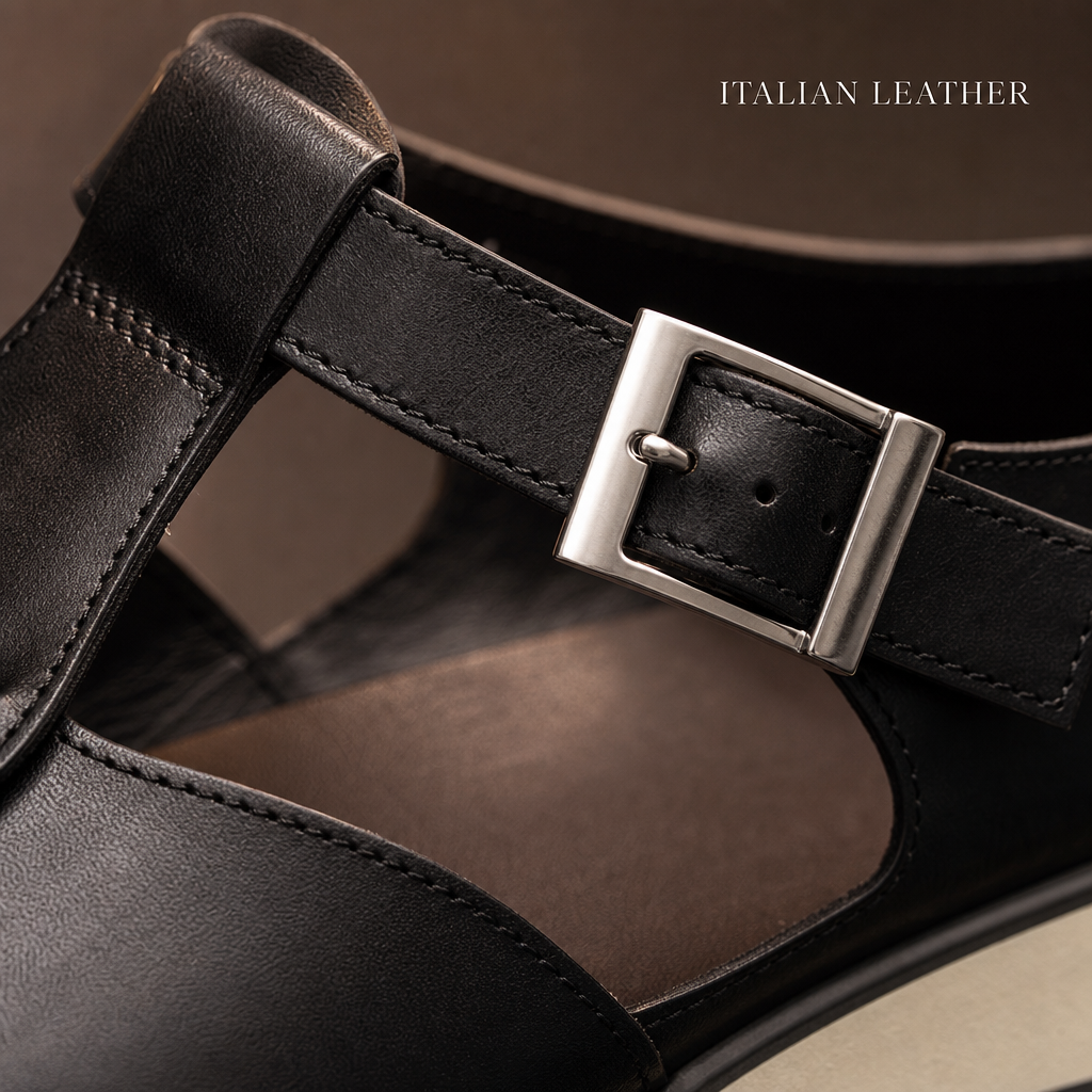 Caligo Fisherman Sandals — 02_leather_macro_detail