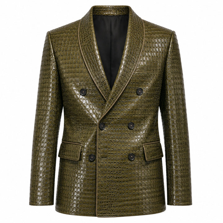 Caimano Croc-Embossed Leather Blazer — ce_wb_01