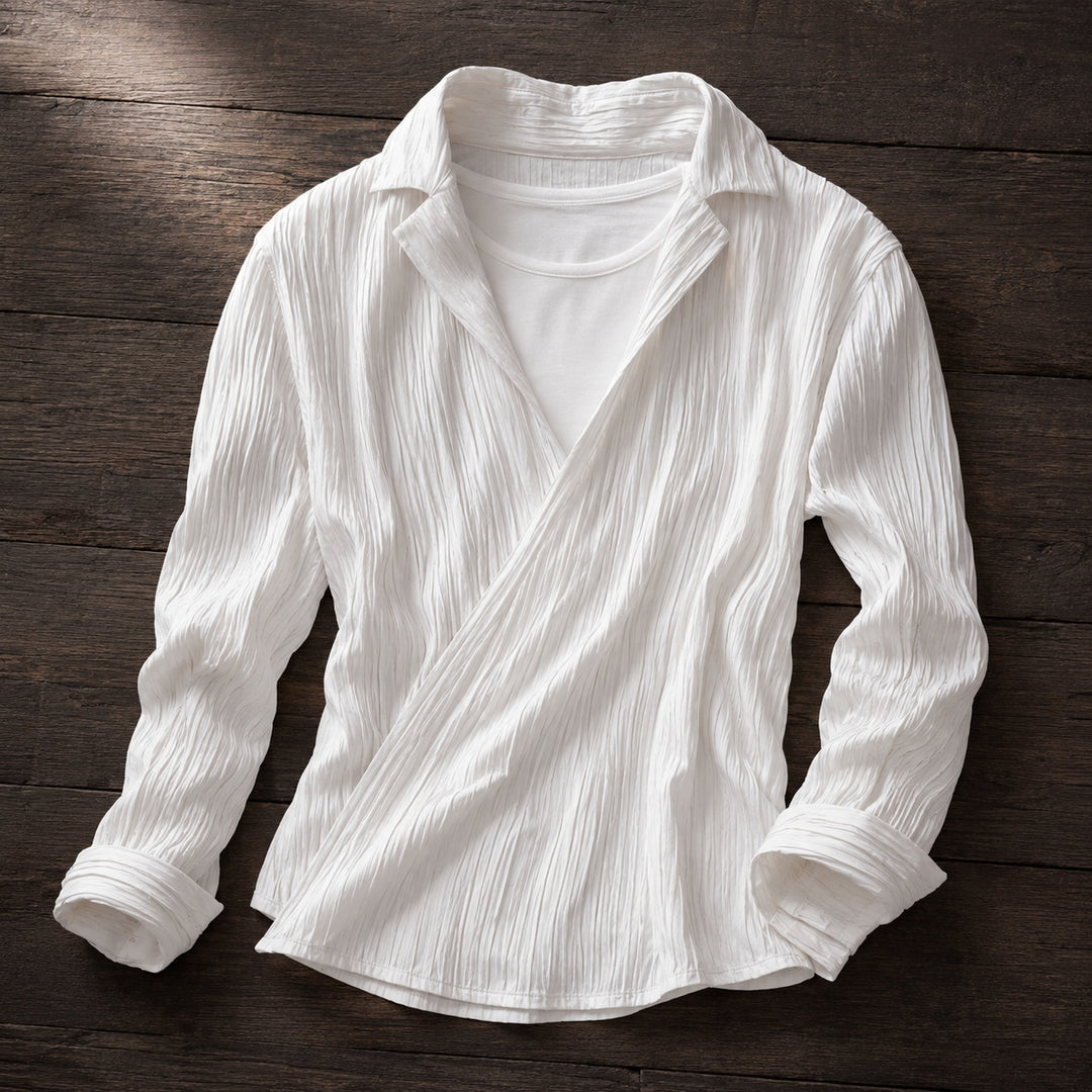 Cascata Pleated Wrap Shirt — ce_soul_s2_01