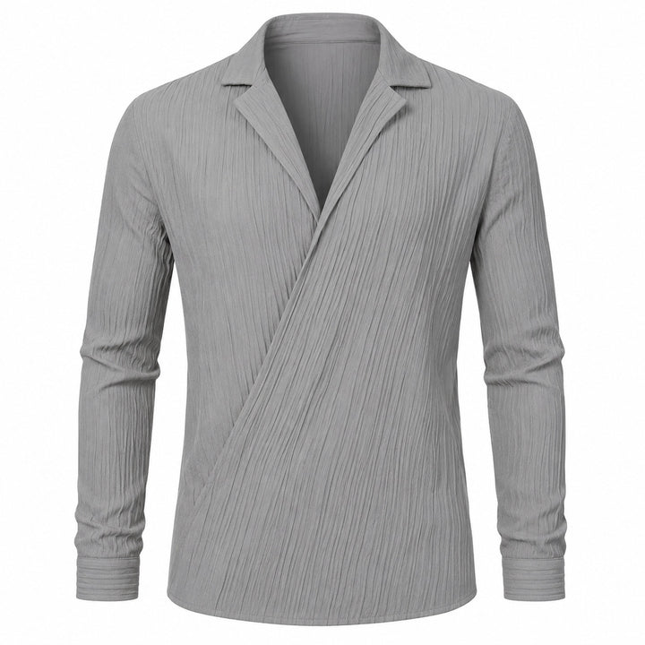 Cascata Pleated Wrap Shirt — ce_wb_01