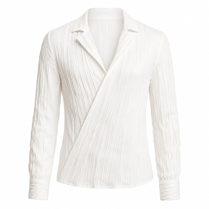 Cascata Pleated Wrap Shirt — ce_wb_01