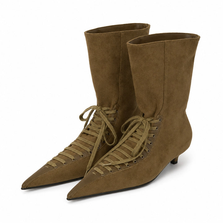 Cavaliera Lace-Up Pointed Ankle Boots — ce_wb_01