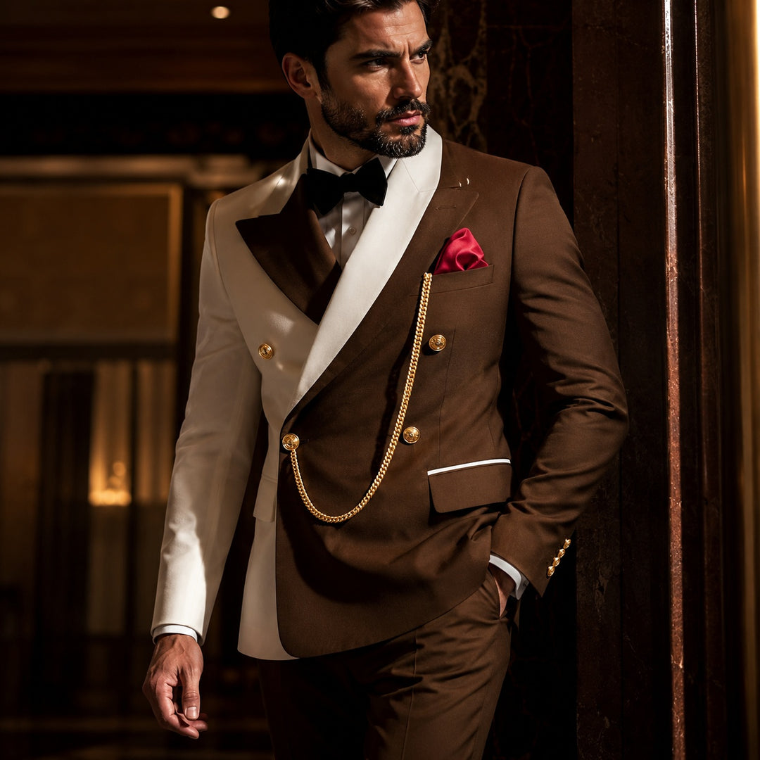 Cavaliere Chain Double-Breasted Tuxedo — ce_metastatic_03