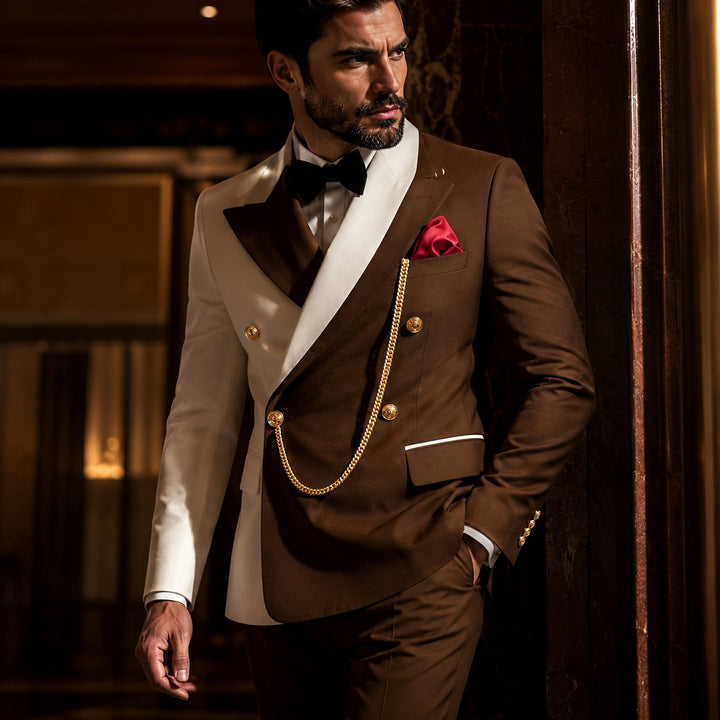 Cavaliere Chain Double-Breasted Tuxedo — ce_metastatic_03