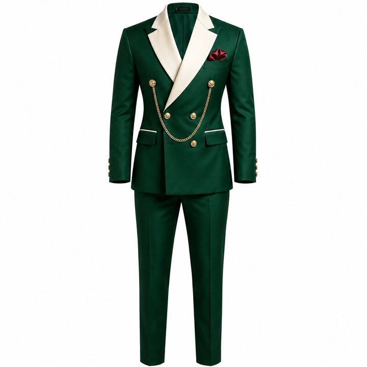 Cavaliere Chain Double-Breasted Tuxedo — ce_wb_01