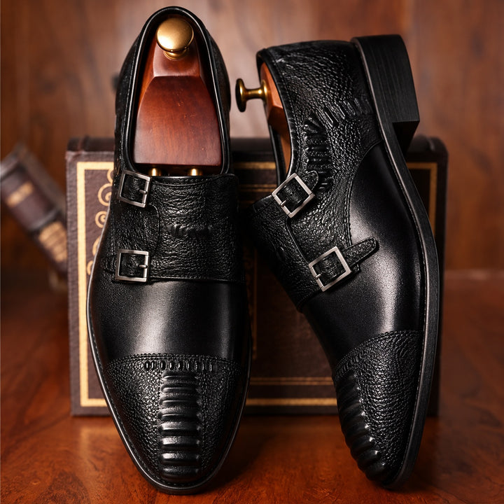 Cavalieri Double Monk Shoes — ce_angle_01