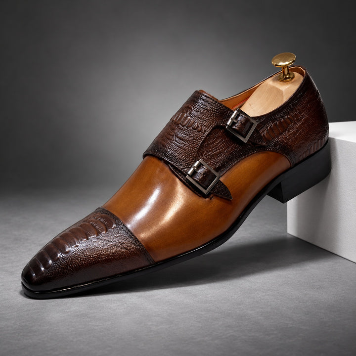 Cavalieri Double Monk Shoes — ce_angle_01