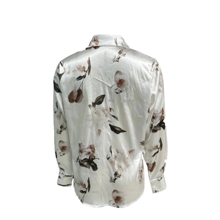 Fioretta Satin Floral Blouse