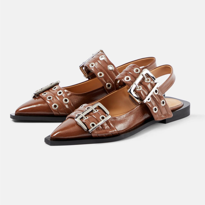 Wren Buckle Slingbacks