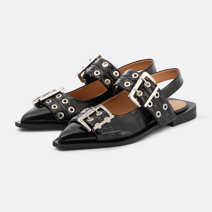 Wren Buckle Slingbacks