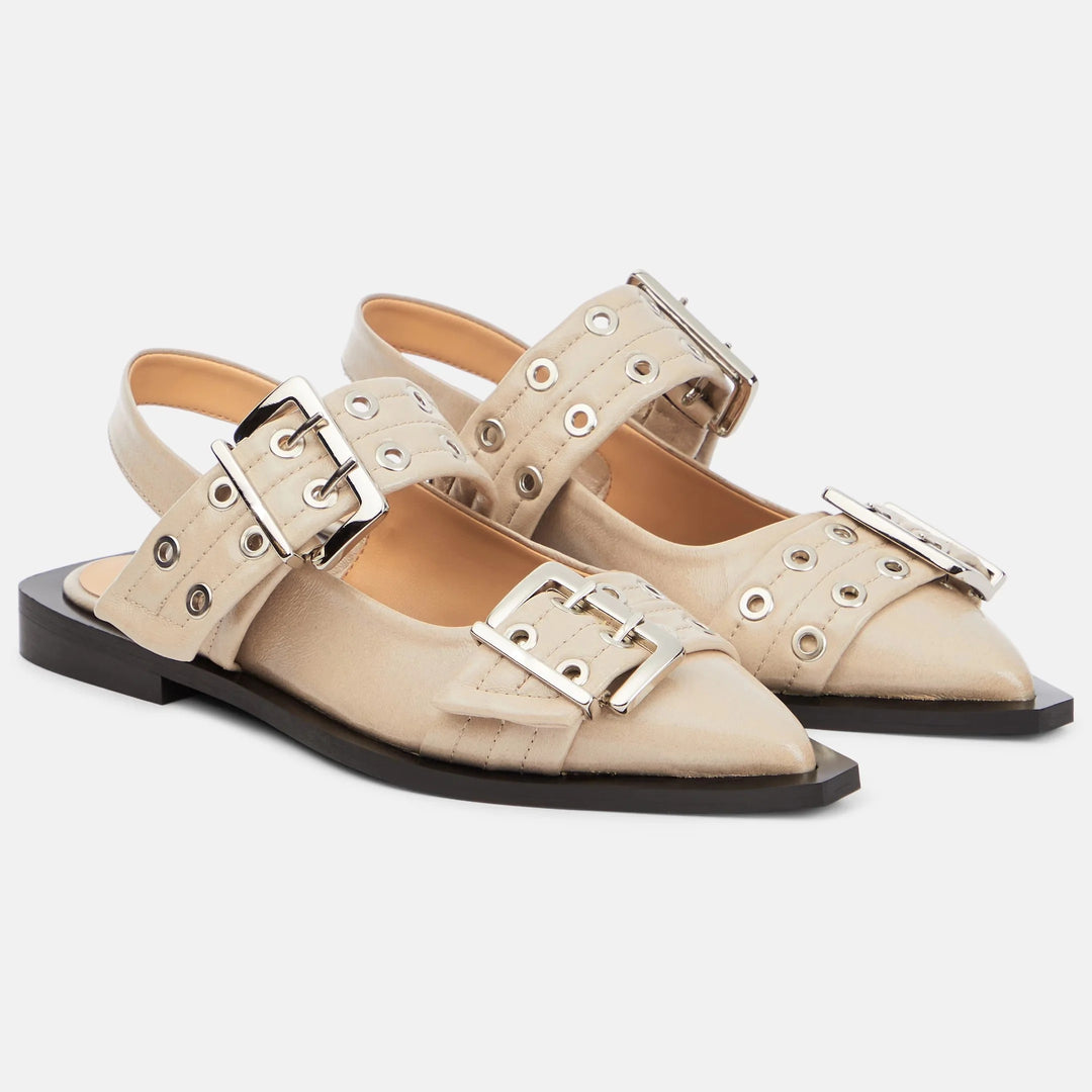 Wren Buckle Slingbacks