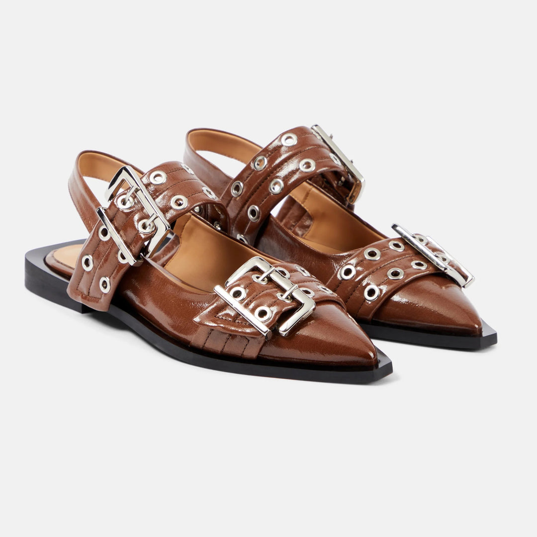 Wren Buckle Slingbacks