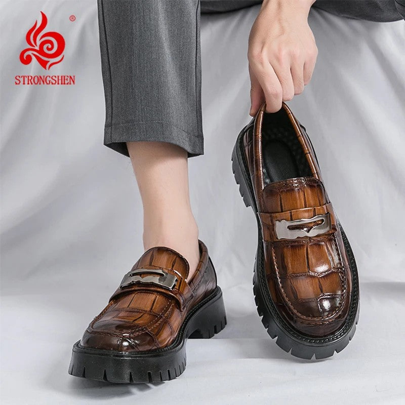 Vittorio Embossed Loafers