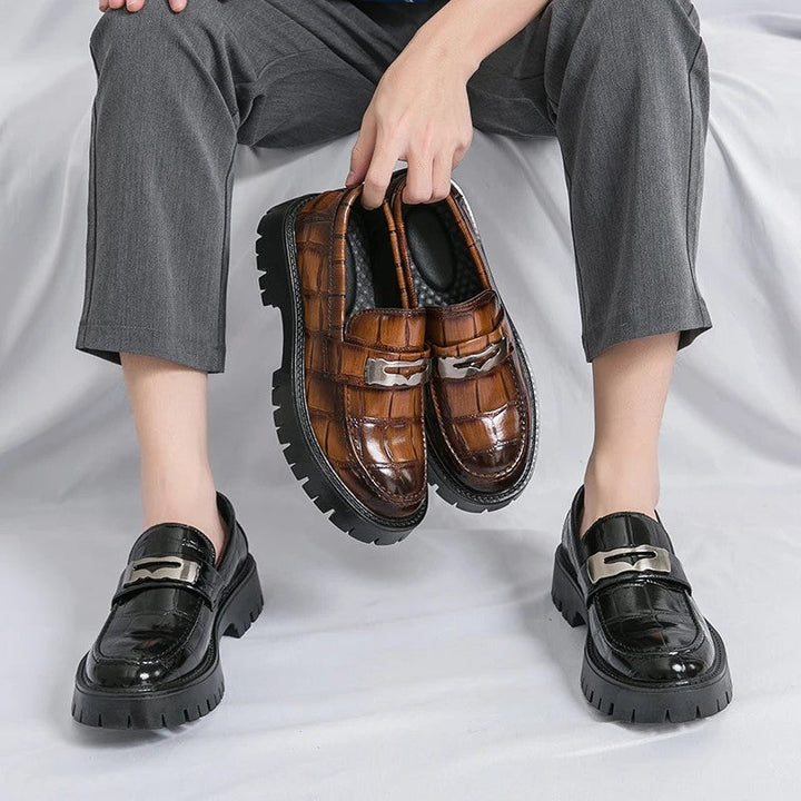 Vittorio Embossed Loafers