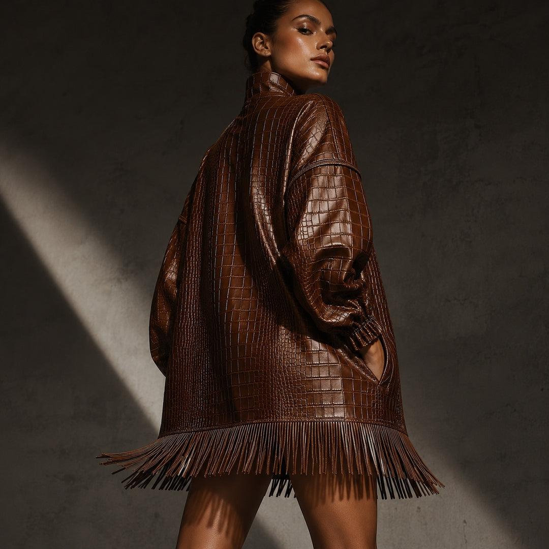 Coccodrillo Fringe-Hem Mini Dress — ce_metastatic_03