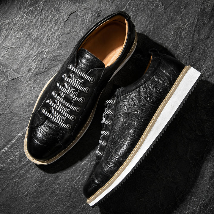 Coccodrino Croc-Embossed Leather Sneakers — ce_metastatic_01
