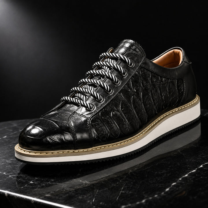 Coccodrino Croc-Embossed Leather Sneakers — ce_metastatic_05